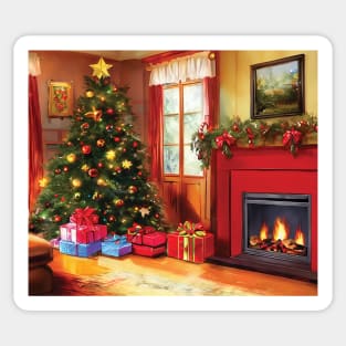 Fireside Christmas - Scene 10 Sticker